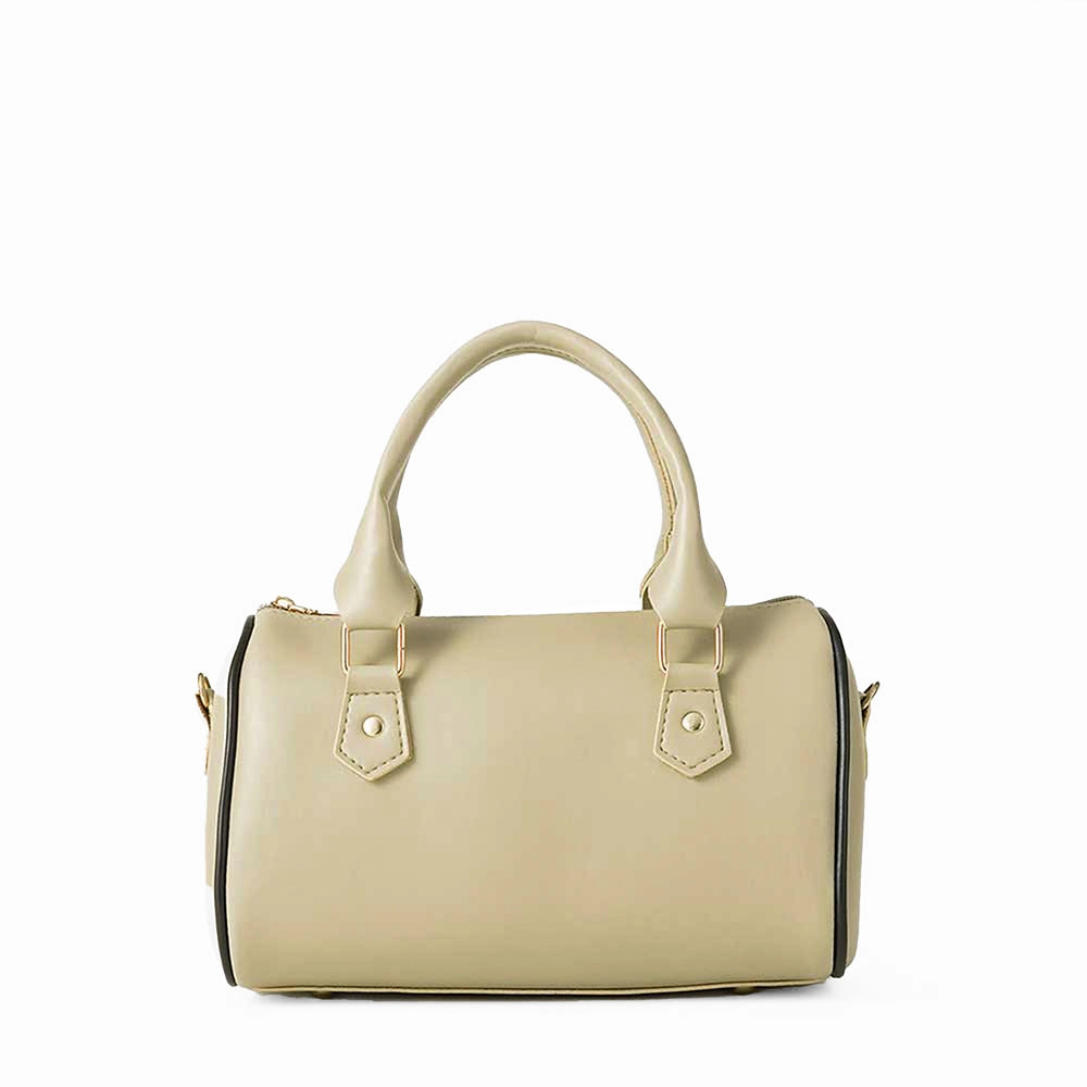 Minimal Profile Drum Bag Beige