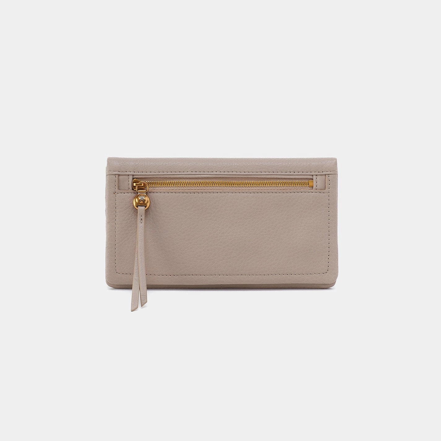 Smart Modernity Refined Finish Lumen Continental Wallet in Pebbled Leather - Taupe