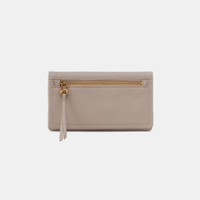Smart Modernity Refined Finish Lumen Continental Wallet in Pebbled Leather - Taupe