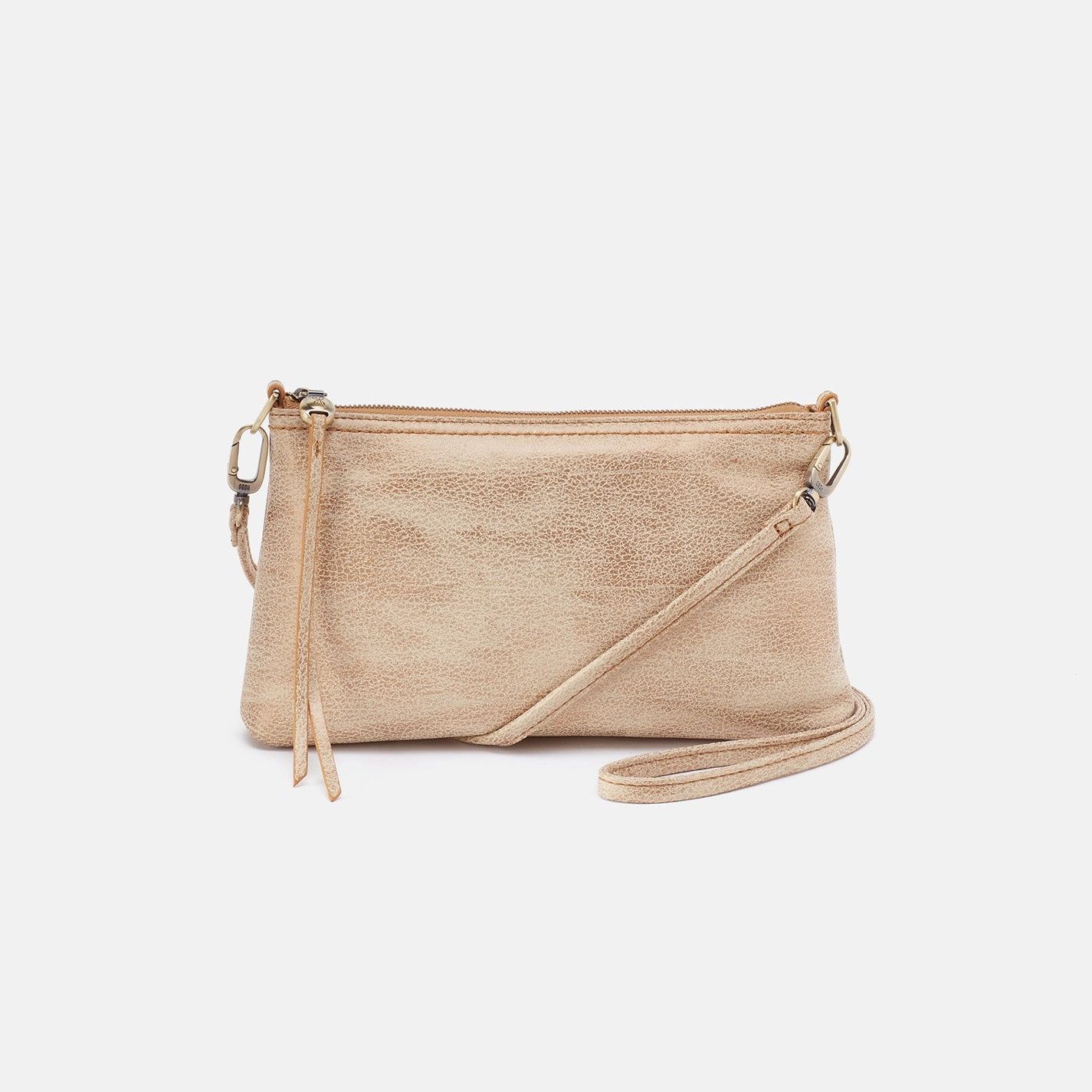 Durable Design Darcy Crossbody in Metallic Leather - Gold Leaf
