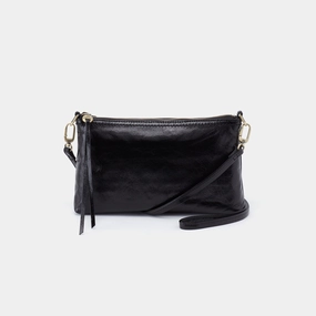 Darcy Crossbody in Polished Leather - Black Daily Commuter Gear Outdoor Adventure Gear