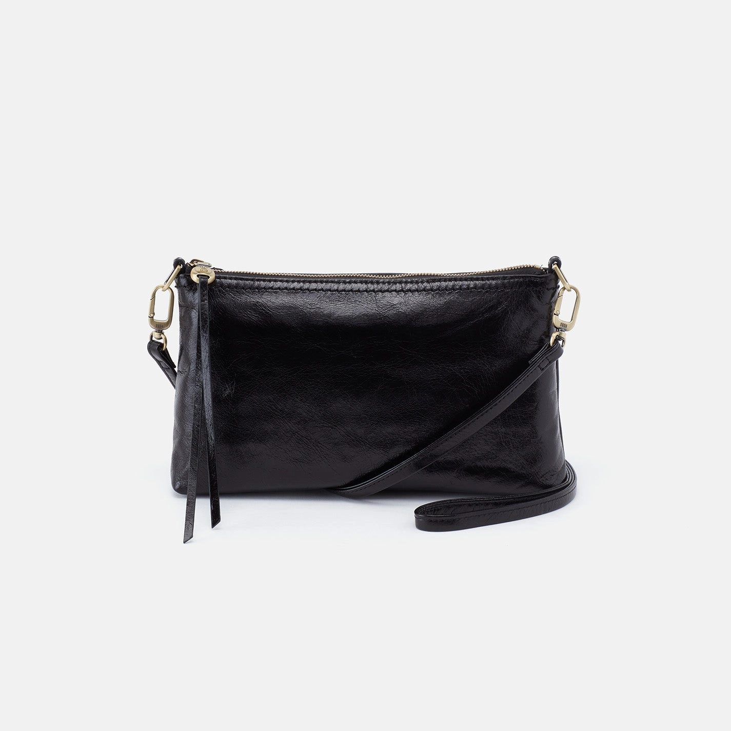 Urban Gear Darcy Crossbody in Polished Leather - Black