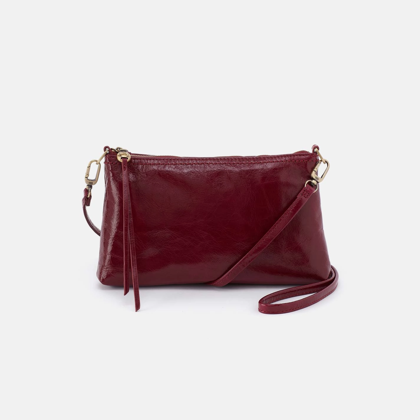 Comfort Function Urban Adventure Gear Darcy Crossbody in Polished Leather - Saddleberry