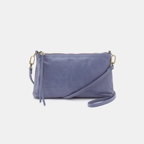 Darcy Crossbody In Polished Leather - Sky Blue Urban Lifestyle