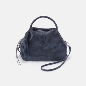 Trendy Practical Gear Darling Small Satchel in Buffed Leather - Indigo Sky