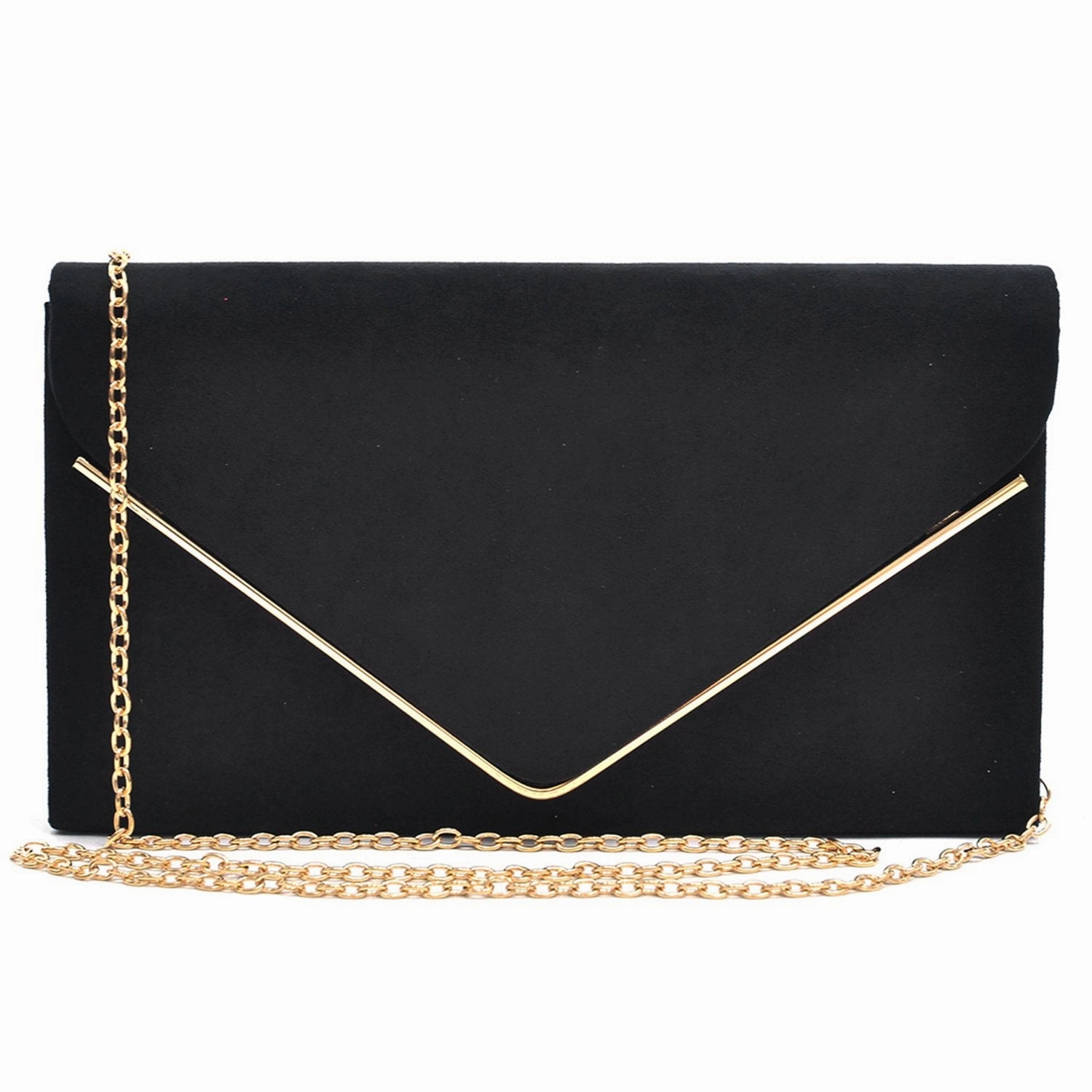 Evening Attire Simple Elegance Women Faux Suede Velvet Formal Evening Party Purses