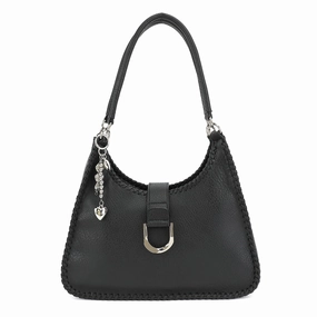 Functional Carry Functional Comfort DOUBLE HANDLE SATCHEL WITH WHIPSTITCH DETAIL AND CHARM 24925