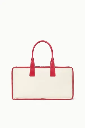 Compact Design Feminine leather satchel DUDE TRAVEL BAG | NATURAL ROUGE