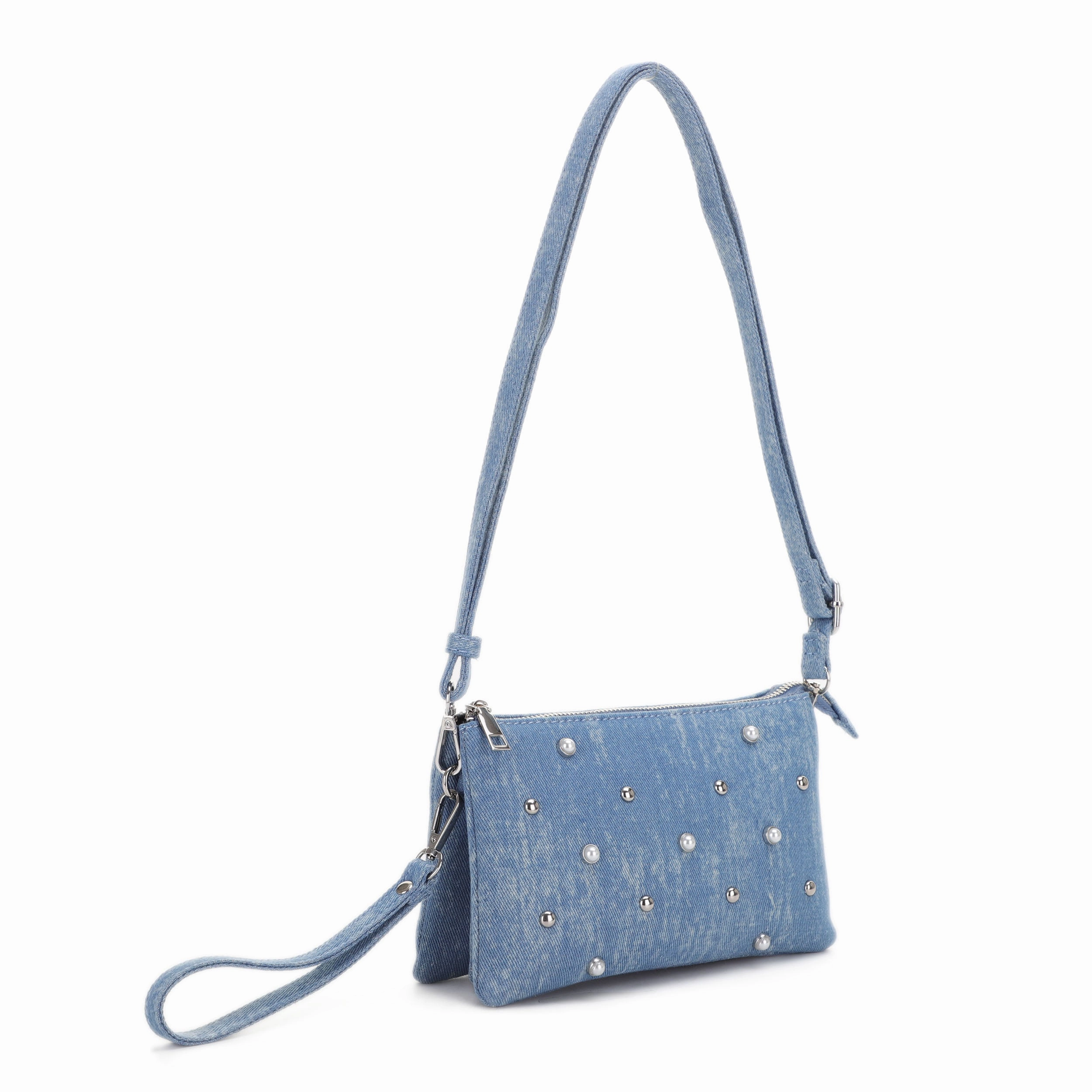 Comfort Carry Gear Callie Studded Denim Crossbody