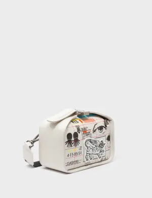 Smart Travel Benji Micro Crossbody Cream Leather Bag - Kind Type Design