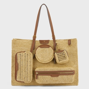 Work Essential E/W Raffia Holiday Tote