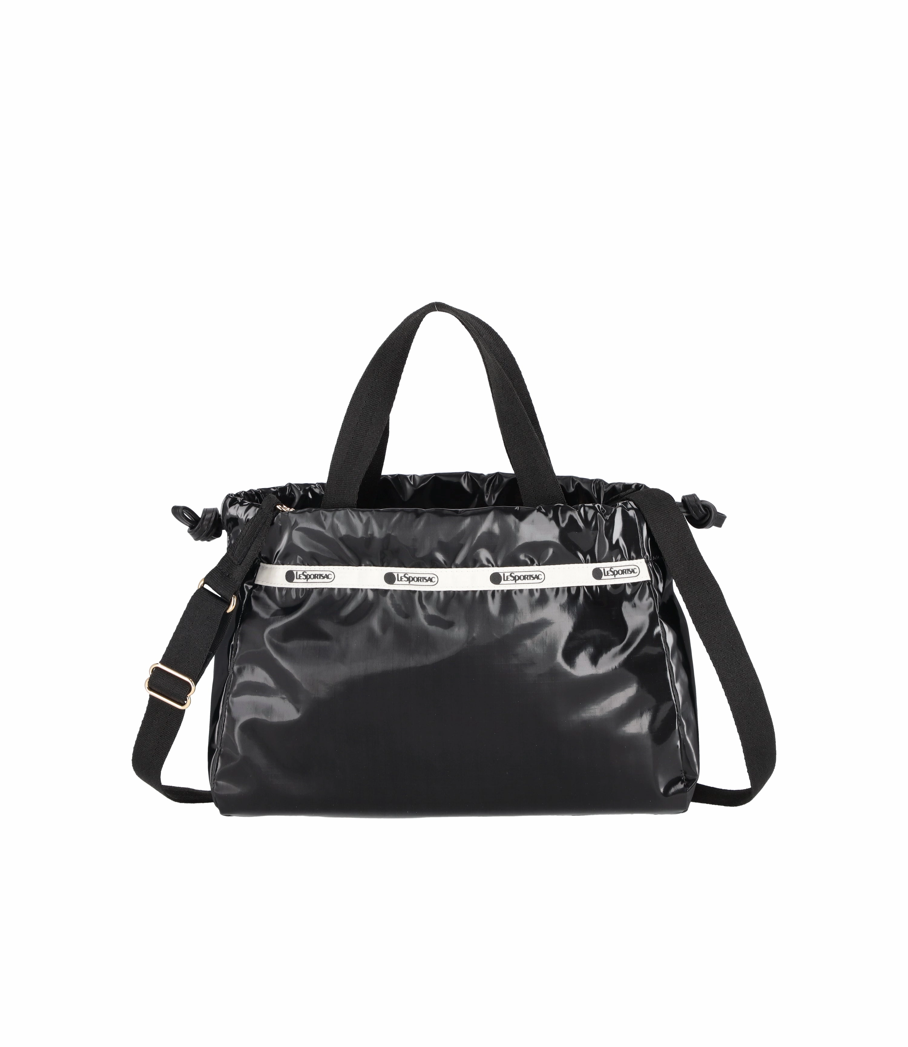 East/West City Drawstring Bag Timeless Look Large Capacity