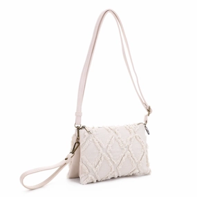 Secure Closure Outdoor Function Callie Distressed Denim Crossbody