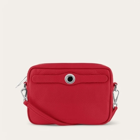 Daily Carry Millie Crossbody | Pillarbox Red with Silver hardware