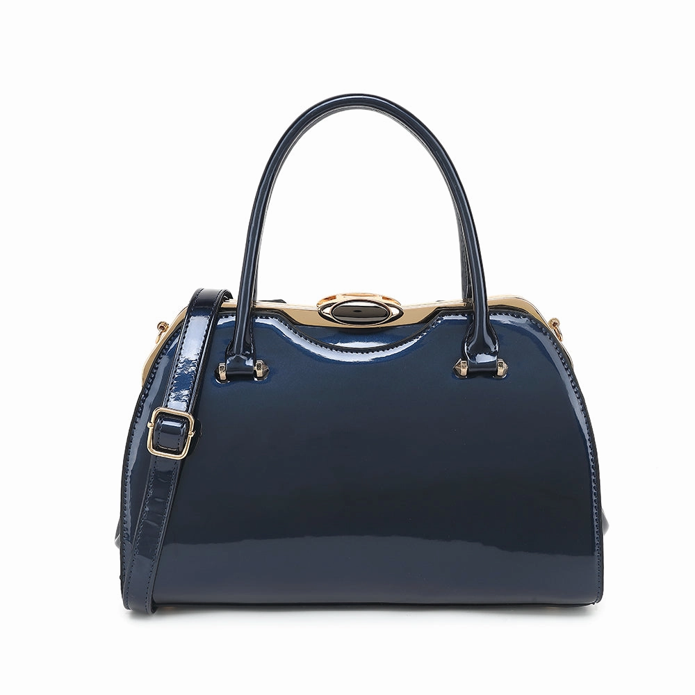 Patent Leather Frame Satchel 2280 Portable Utility