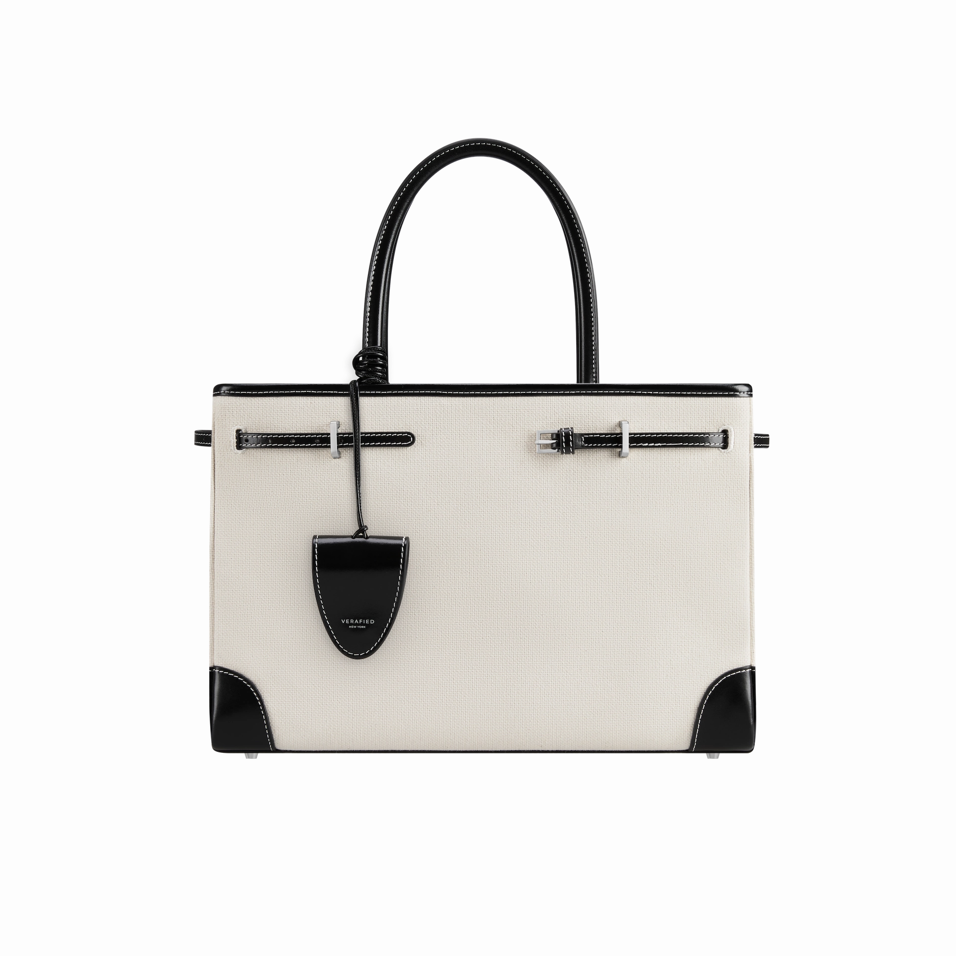 Sporty Vibe Black Canvas Book Tote Bag 33 (Final Sale)