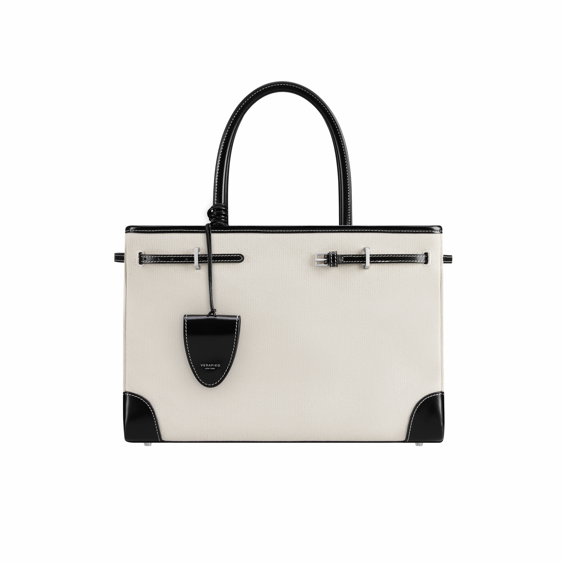 Functional utility Black Canvas Book Tote Bag 33 (Final Sale)