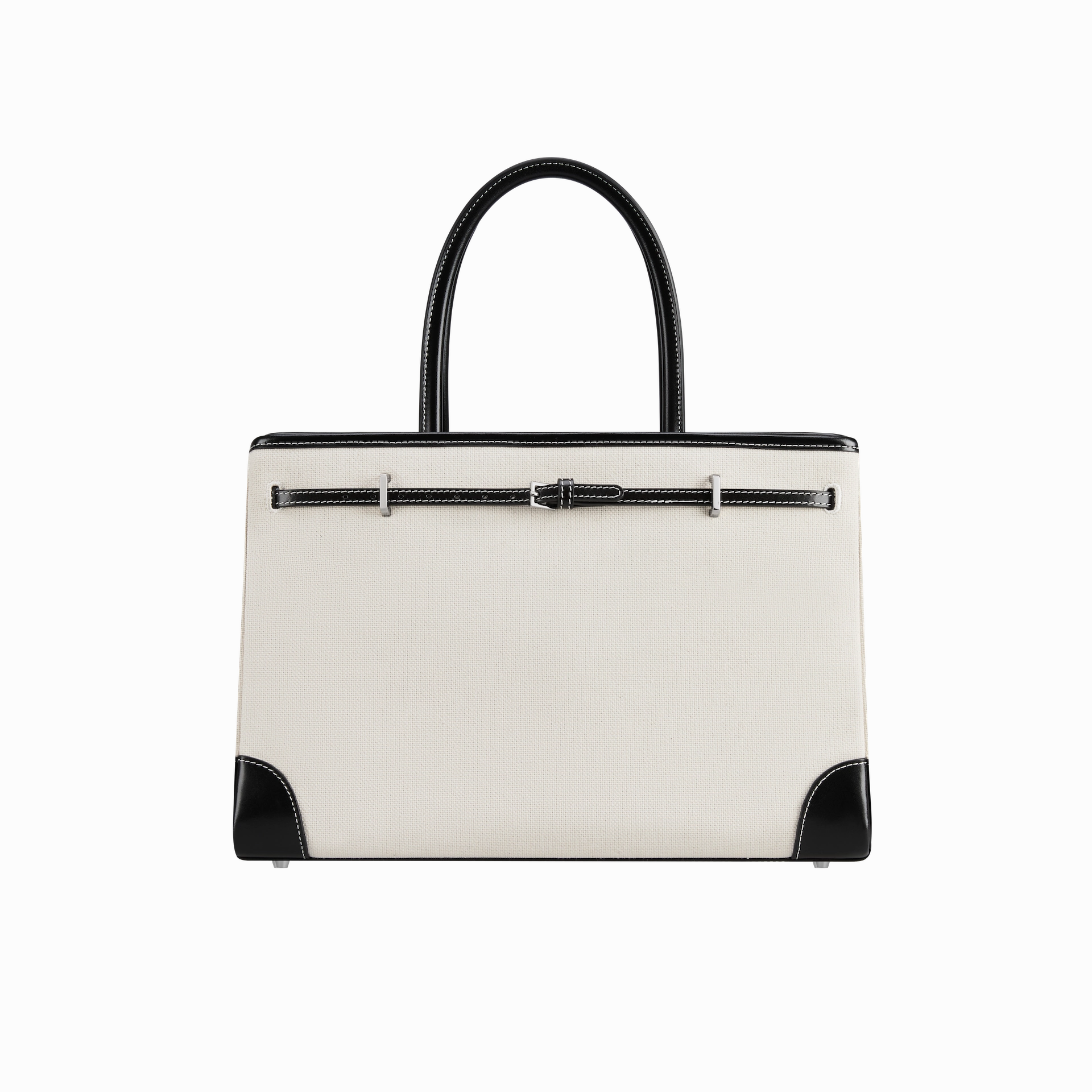 Black Canvas Book Tote Bag 33 (Final Sale) Compact Travel Essential