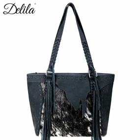 Minimalist Organizer Delila Genuine Leather Fringed Leather Shoulder Bag