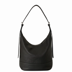Urban practicality Functional Storage Lira Bucket Bag - Black