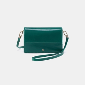 Jill Crossbody In Polished Leather - Alpine Green Casual Gear