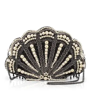 Sophisticated Lifestyle Modern Essential Ocean of Pearls Crossbody Handbag