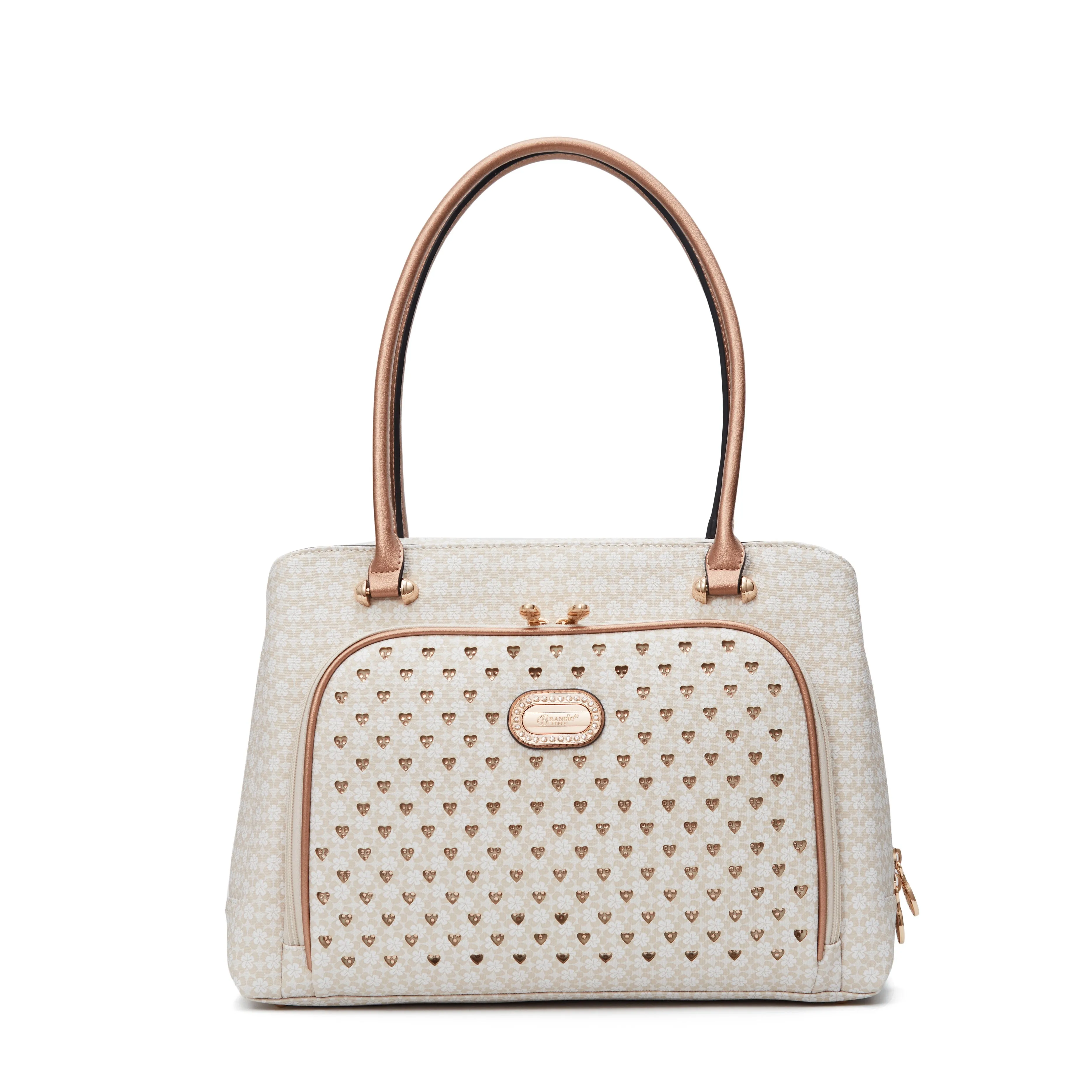 Brangio Italy Luxe Floral Office Tote Formal Attire High Durability