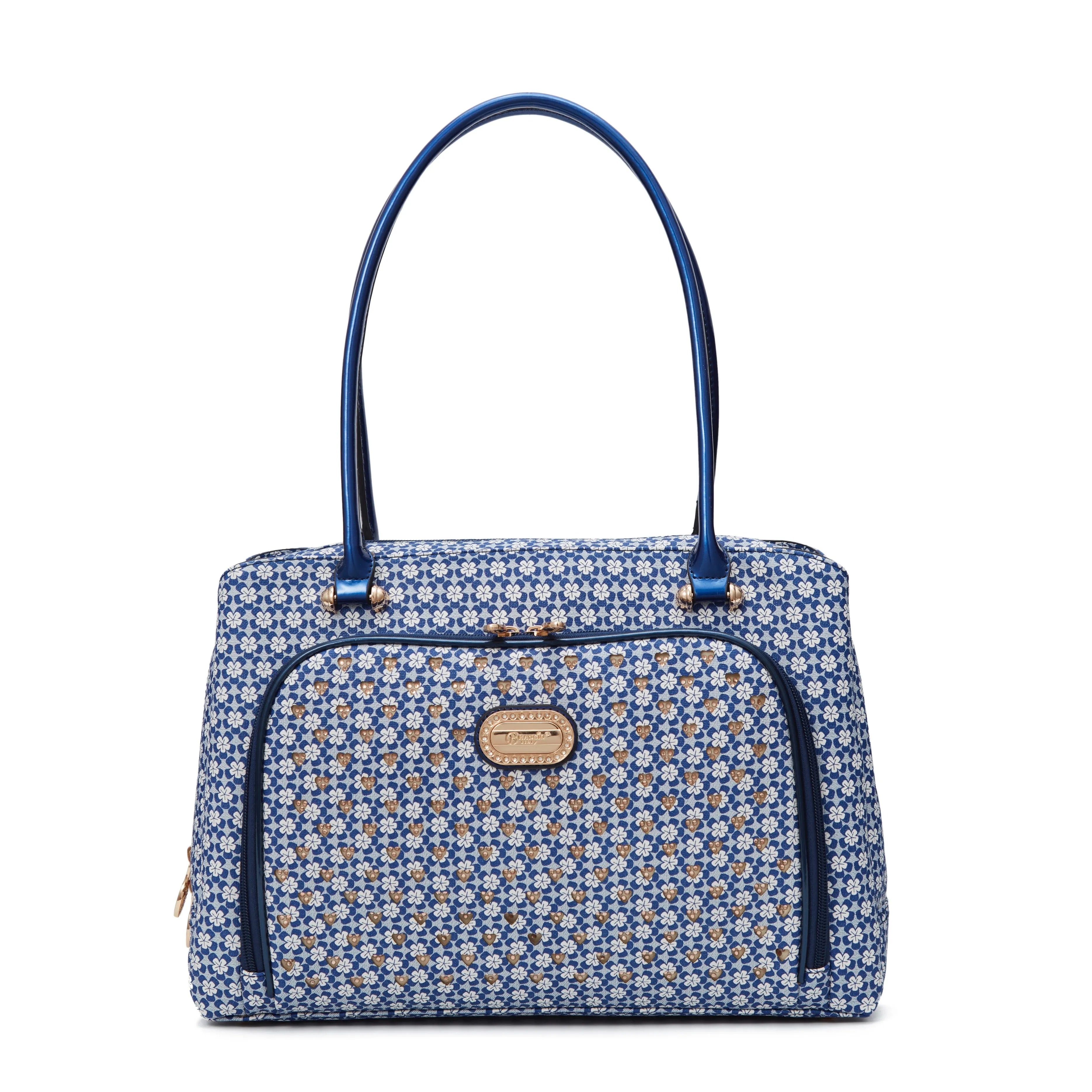 Brangio Italy Luxe Floral Office Tote Organized Layout Seasonal Highlight