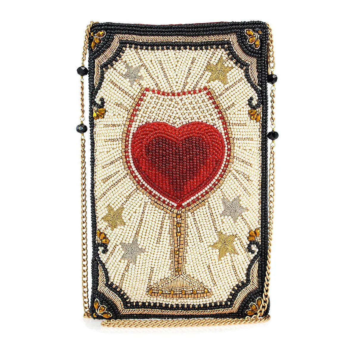 Live, Love & Wine Crossbody Phone Bag Modern Lifestyle Fashion Organized Interior