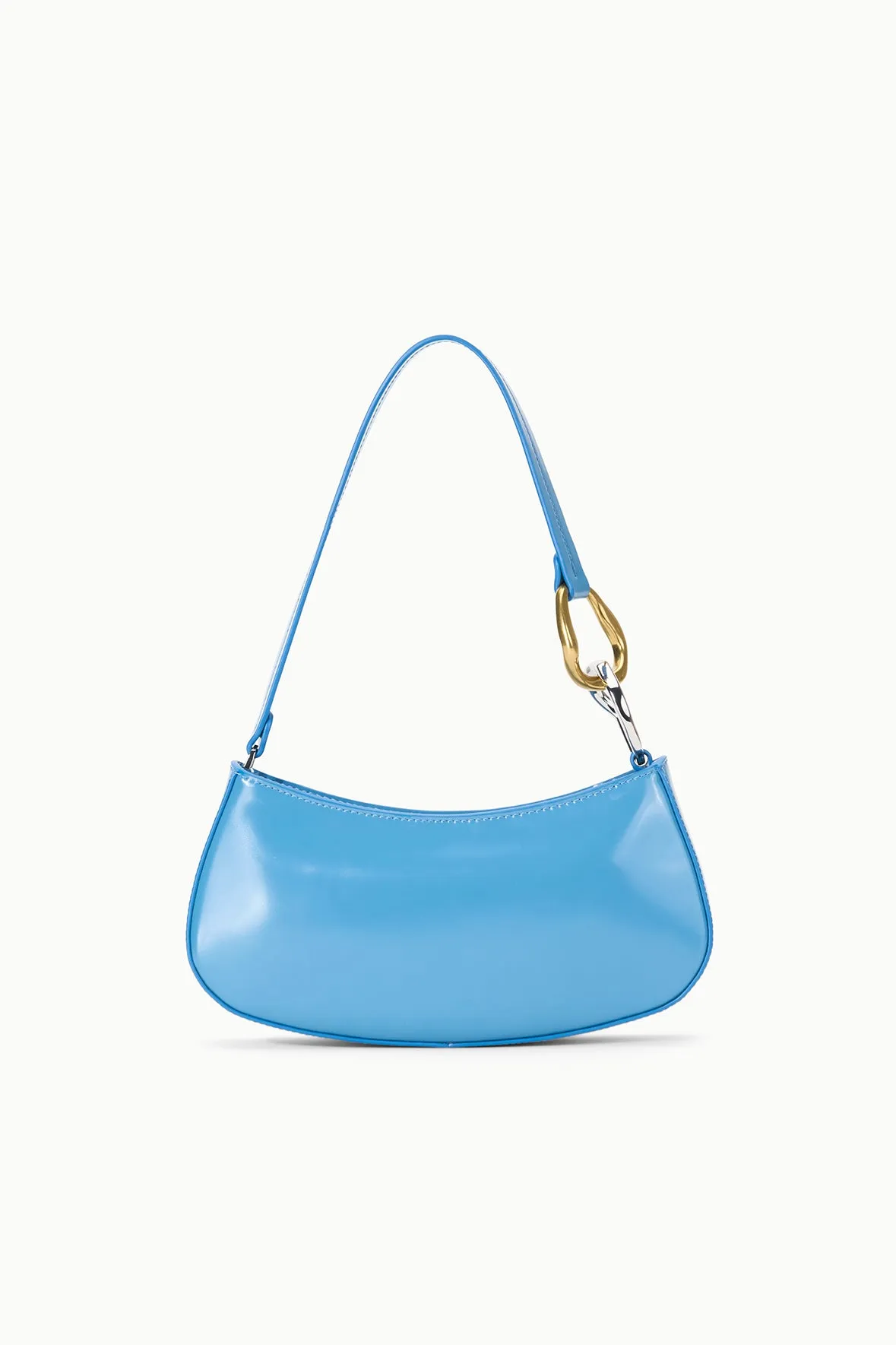 Classic Minimalist Compact Companion OLLIE BAG | STAUD BLUE