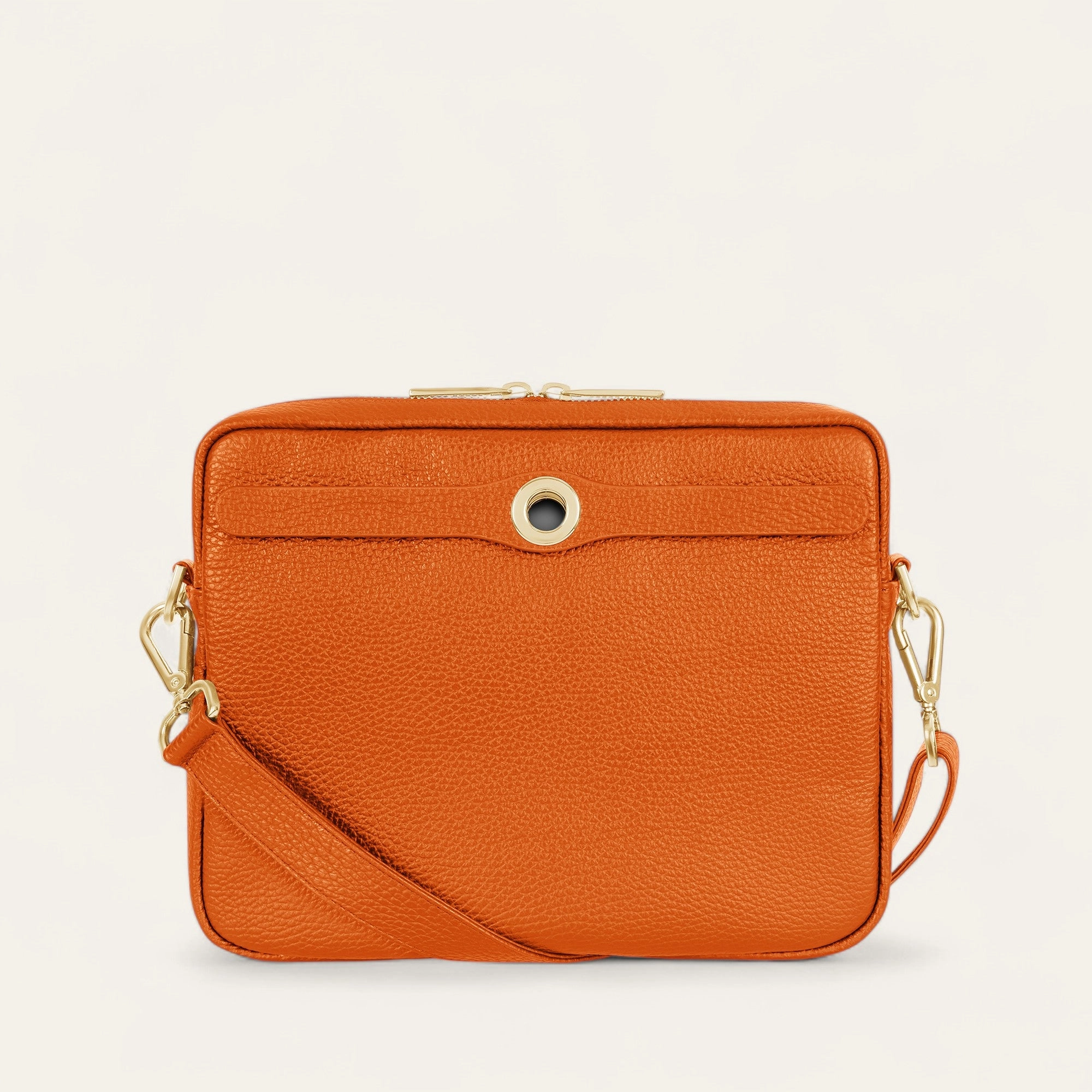 Mia Crossbody | Tangerine with Gold hardware Chic Accessory