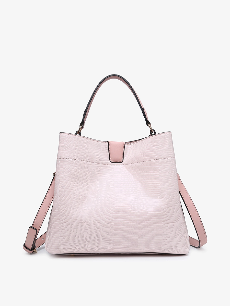 Elegant Edge Tati Vegan Lizard Satchel