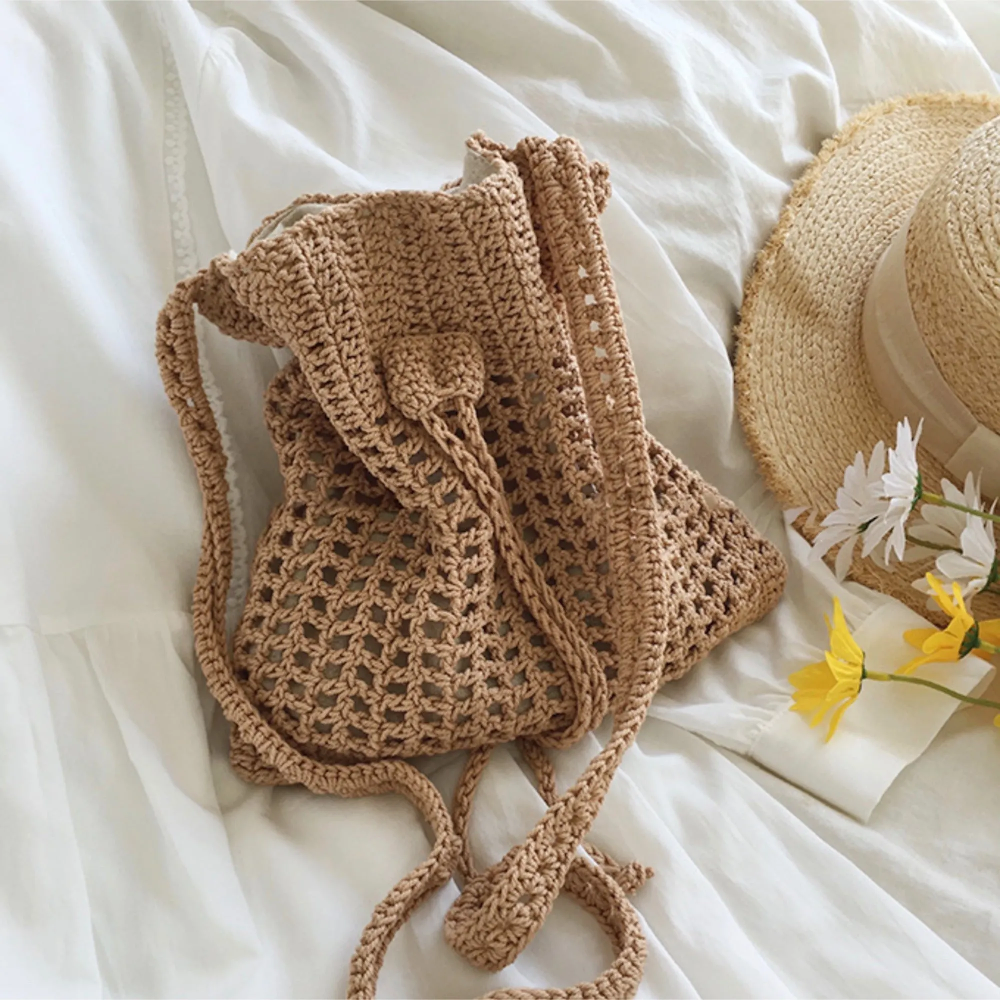 Elena Handbags Handmade Crochet Crossbody Handbags Comfort Carry Gear