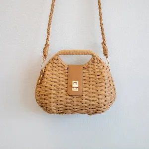 Elena Handbags Straw Shell Shape Crossbody Bag Fashion Comfort Comfort Journey