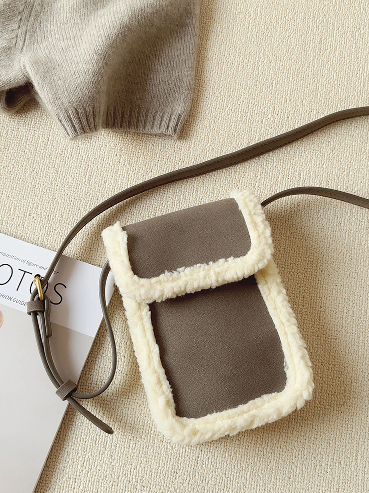 Urban Travel Elena Handbags Faux Furry Crossbody Bag