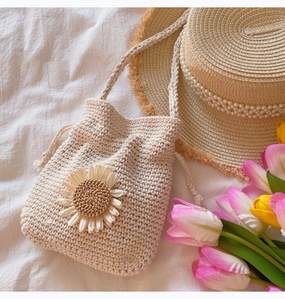 Comfort Travel Elena Handbags Handmade Crochet Flower Purse
