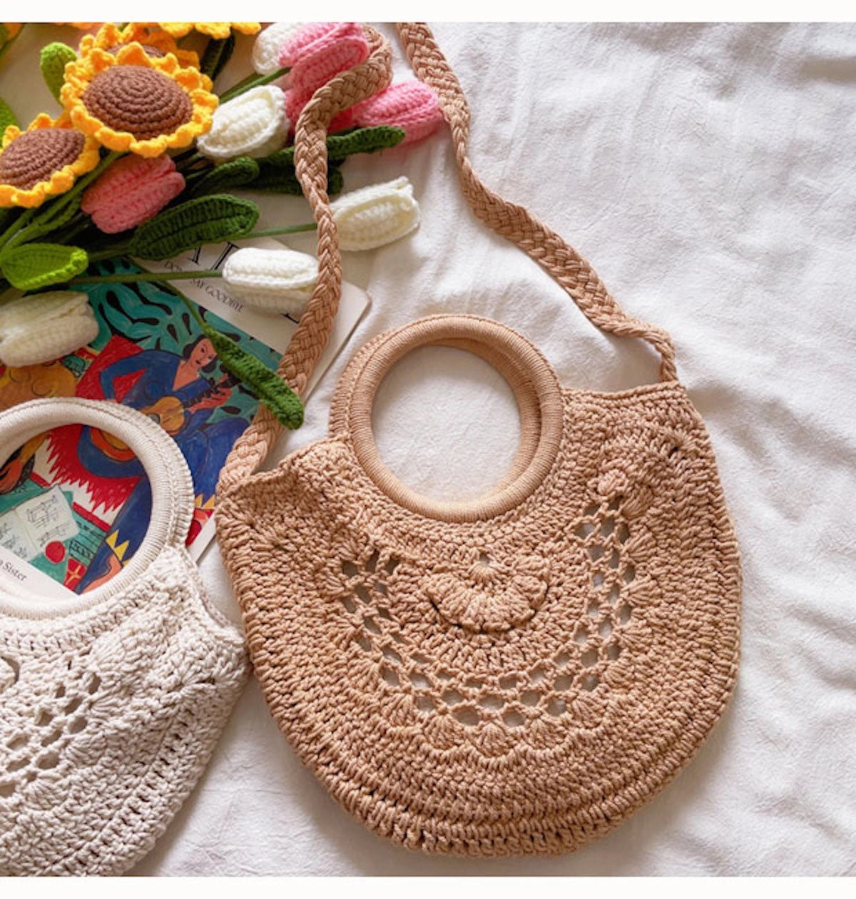 Durable Organizer Daily Function Elena Handbags Handmade Top Handle Shoulder Bag