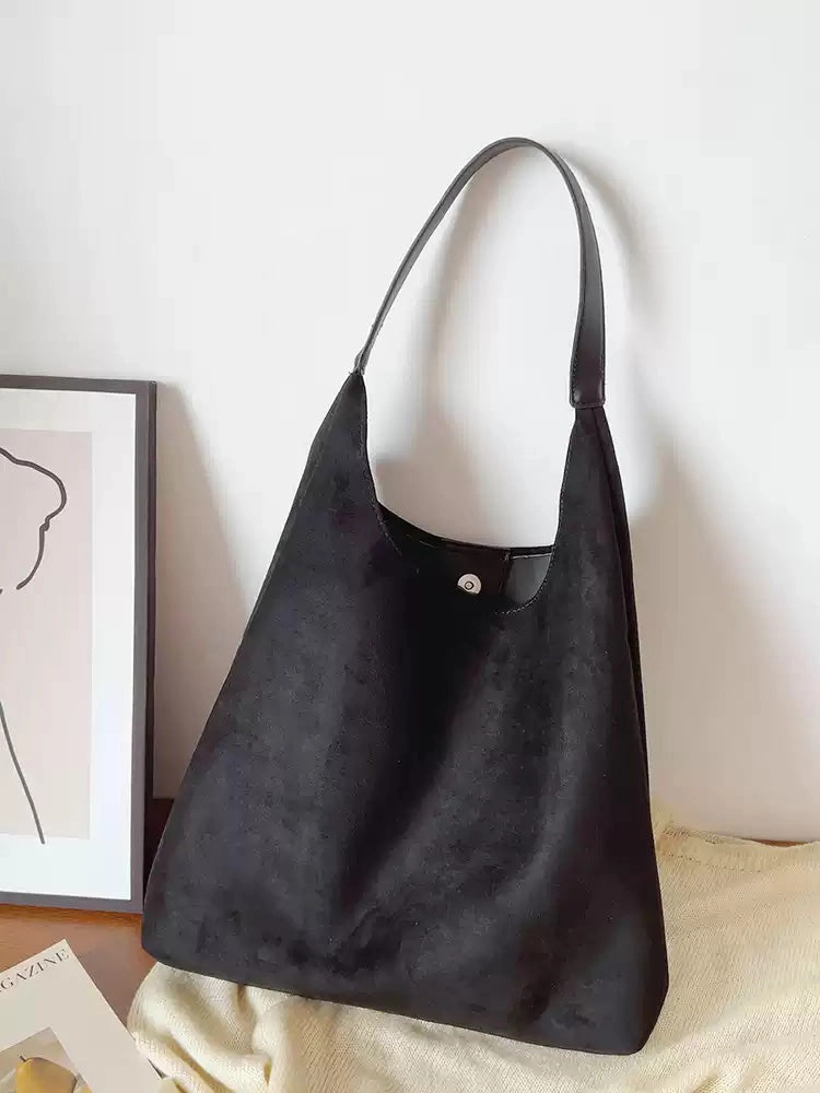 Urban Explorer Everyday Durability Elena Handbags Simple Suede Tote Bag