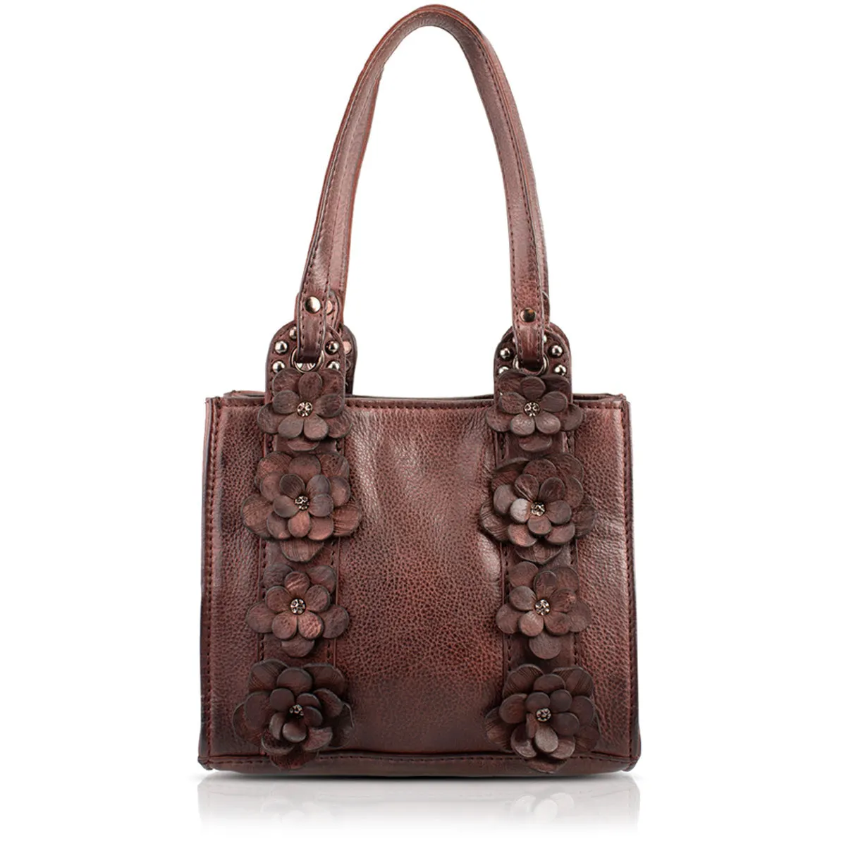 Comfy Fit Elevated, Brown Leather Shoulder Handbag