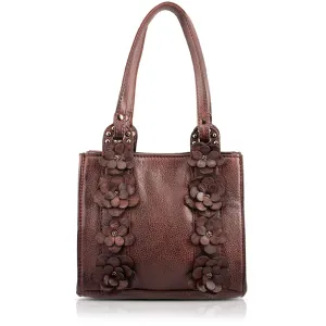 Functional Geometry Travel Spirit Elevated, Brown Leather Shoulder Handbag