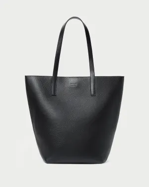 Sustainable Innovation Walker Black Pebbled Leather Tote