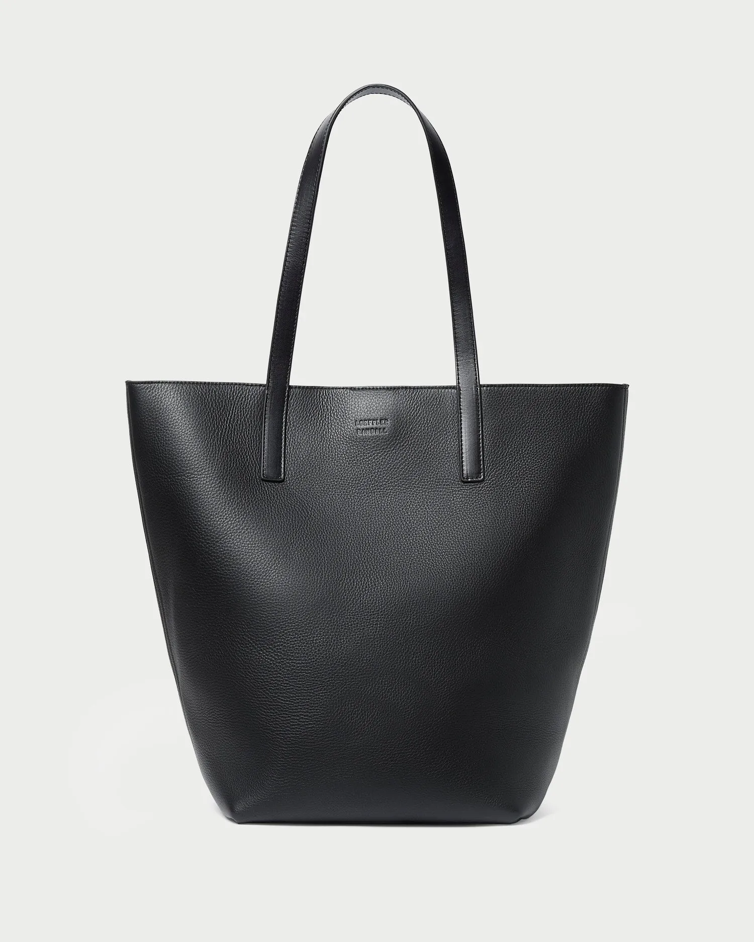 Sustainable Innovation Walker Black Pebbled Leather Tote