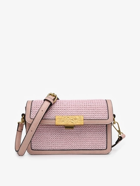 Minimalist Style Elizabeth Vegan Straw Crossbody