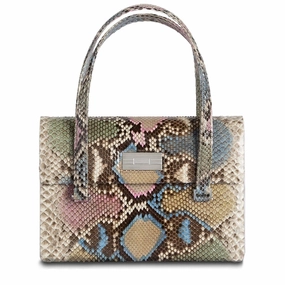Compact Journey Urban Carry Emelia Monogram Tote - Pastel Multi-Color