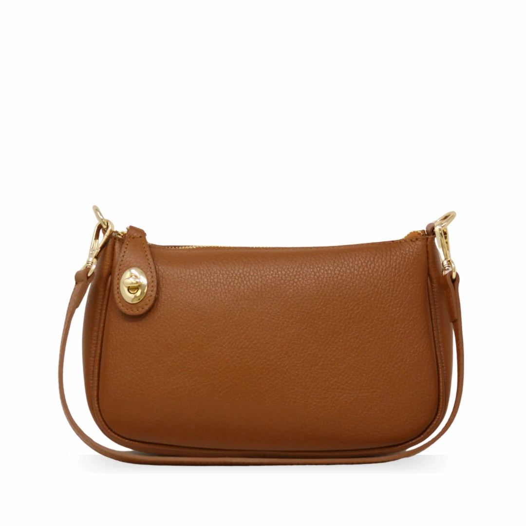 Compact Solution Germ??n Fuentes GF2576 Genuine Italina Leather Shoulder and Crossbody Bag