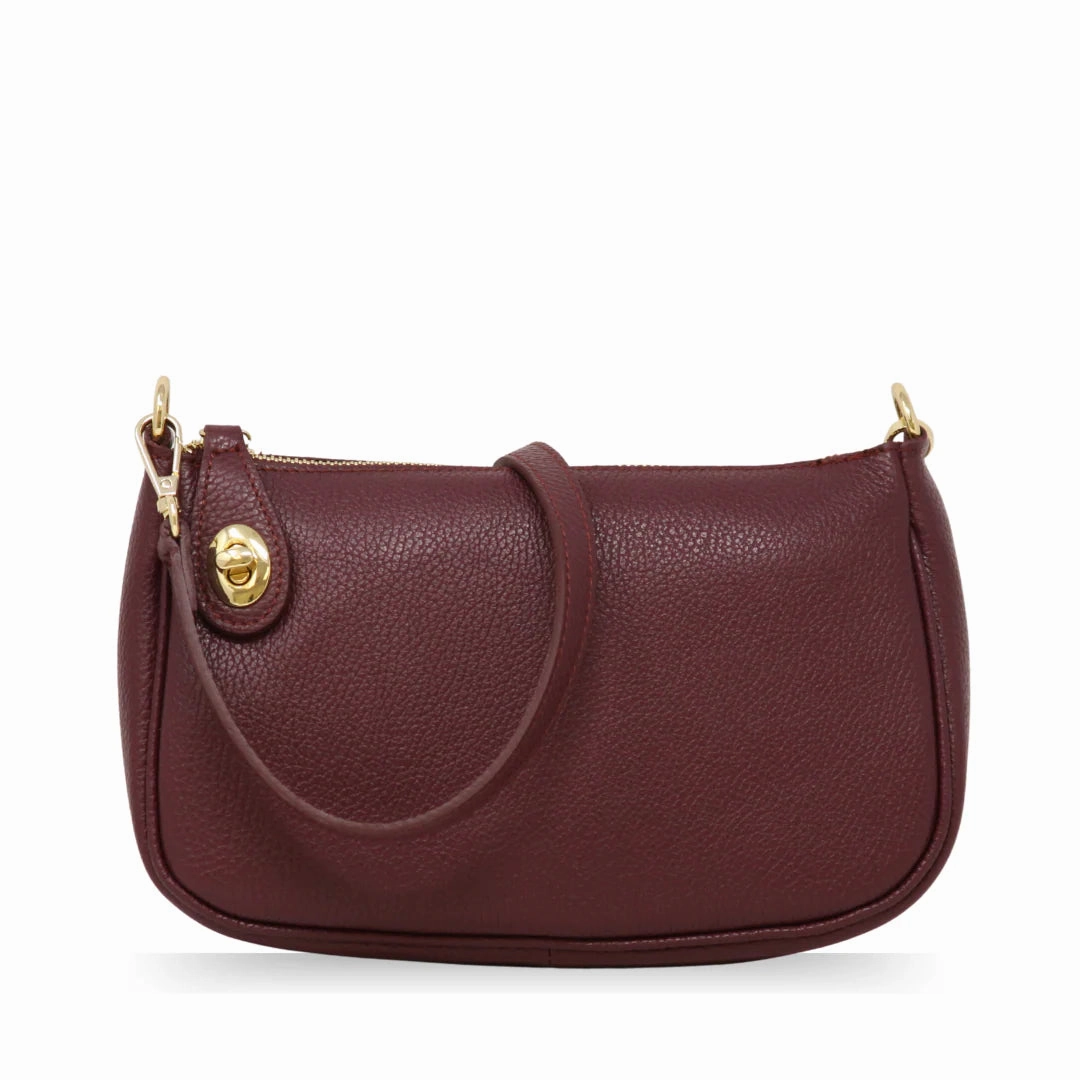 Germ??n Fuentes GF2576 Genuine Italina Leather Shoulder and Crossbody Bag Travel Utility