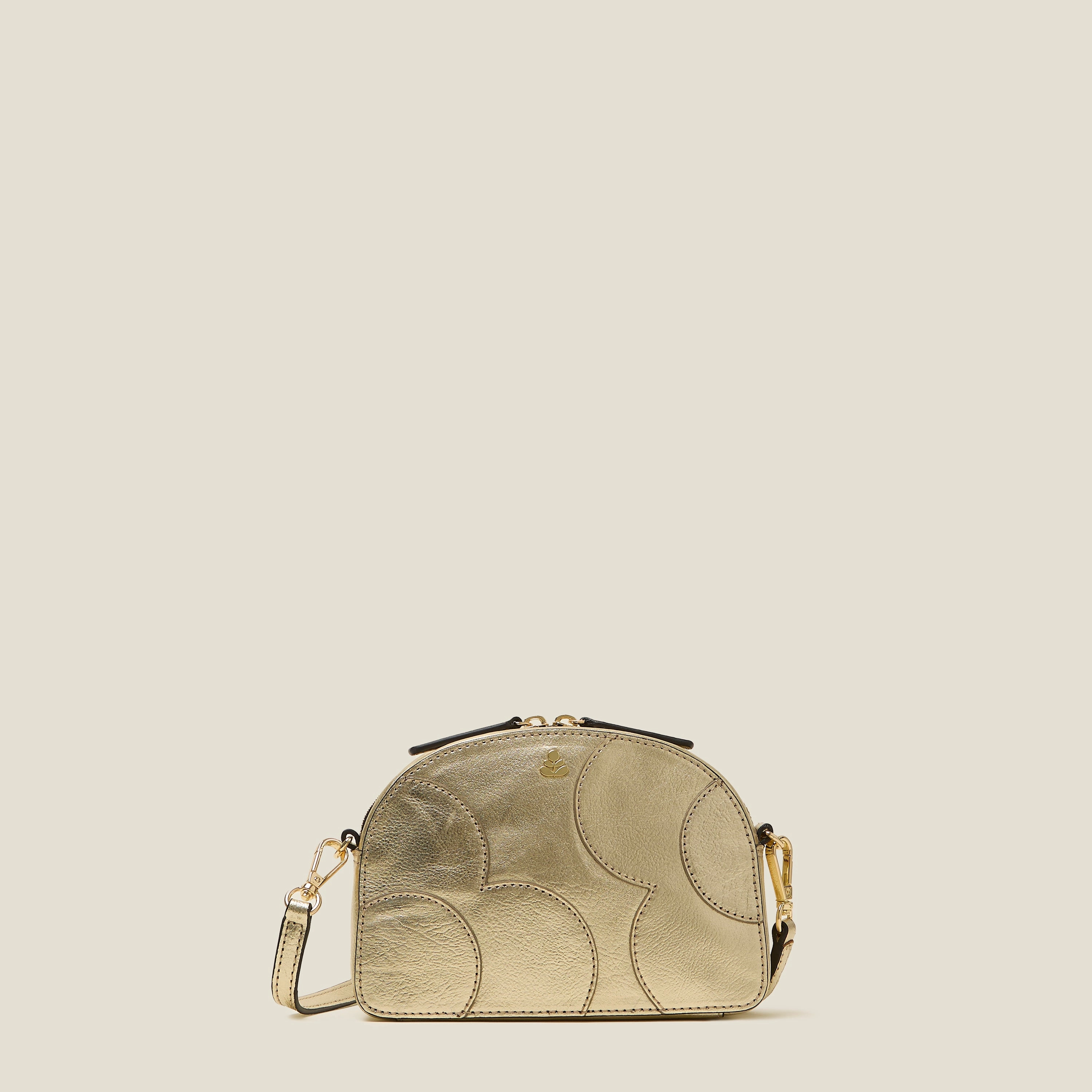 Stylish Journey Babaluna Crossbody - Spot Flower Gold