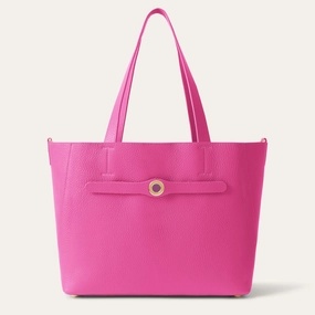 Stylish Travel Sarah Tote Signature | Pink Kiss with Gold hardware