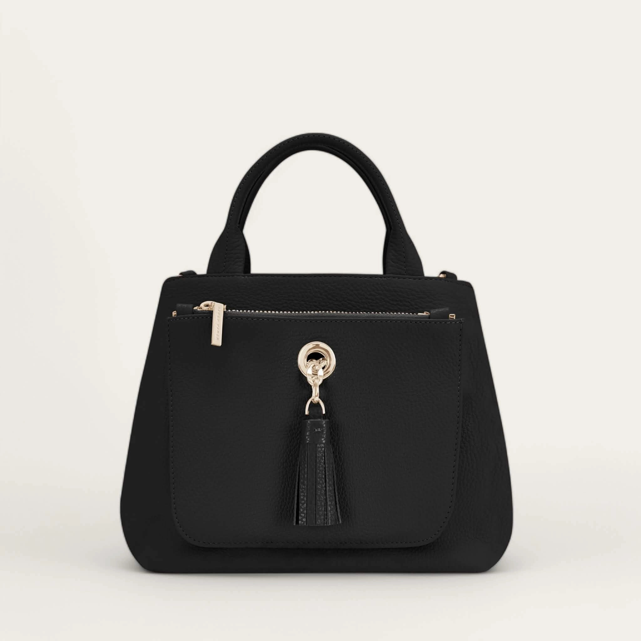 Mini D Tote | Black with Gold hardware Street Functionality
