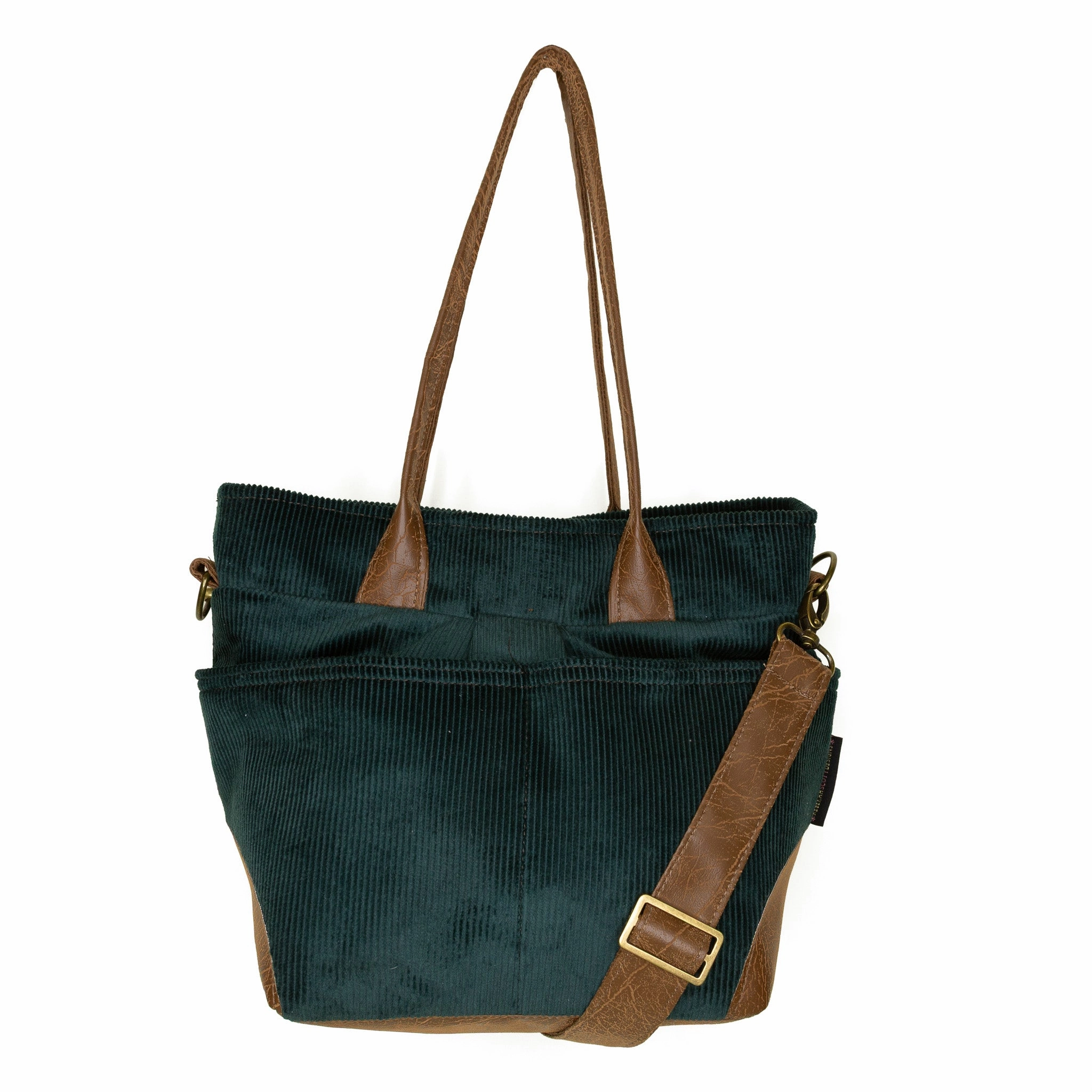 Jill Premier: Peacock Corduroy Durable materials ensure the bag can handle your daily routine